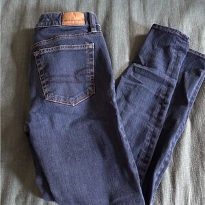 American Eagle Outfitters Dark Blue Skinny Jeans